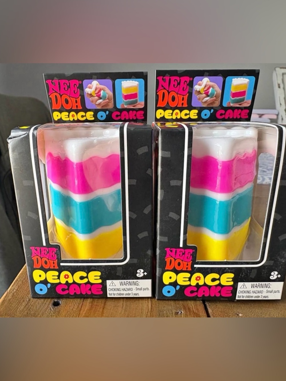Peace O' Cake Layered Sensory  - Pink, Blue & Yellow